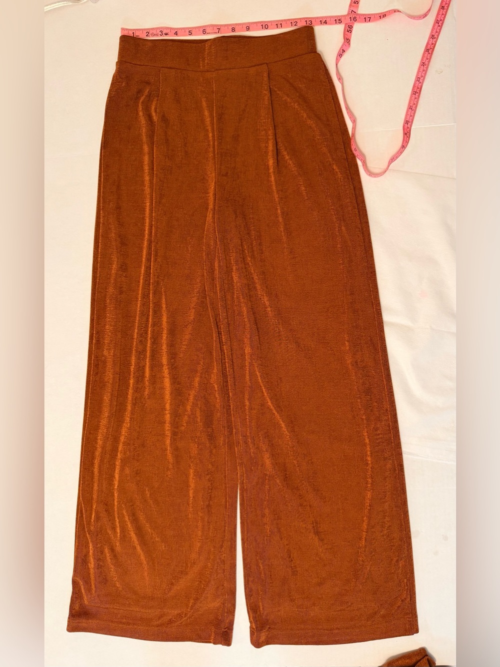 Boston Proper Women's Rust Orange Halter 2pc Suit W/Detachable Tortoise Chain XS - Picture 3 of 11